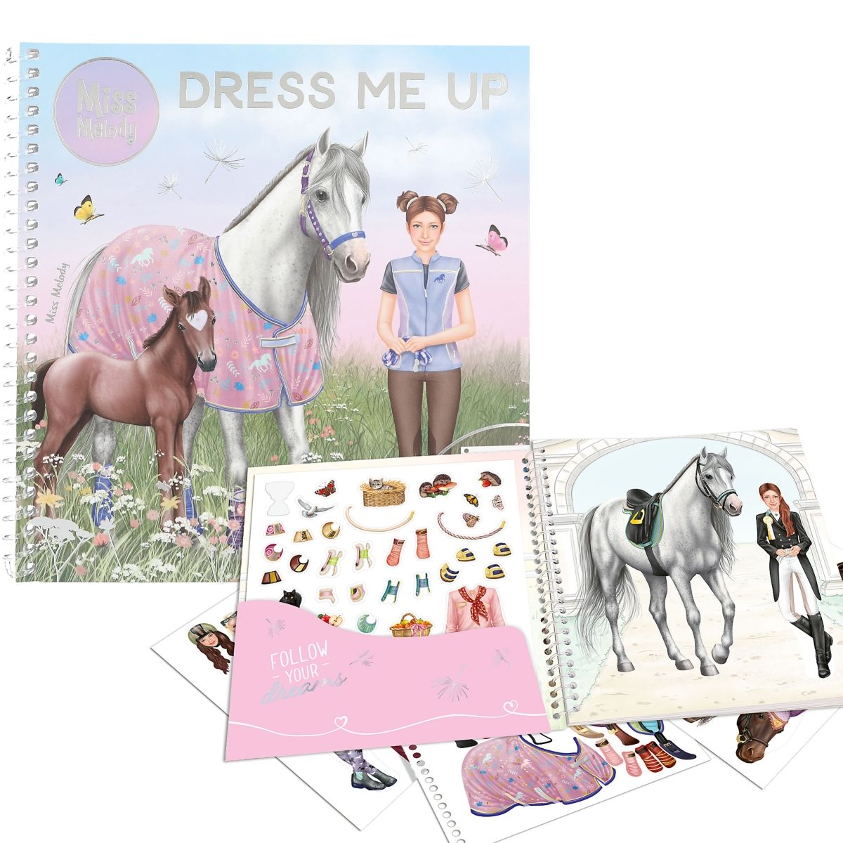 DEPESCHE - Libro para colorear + stickers - Miss Melody Dress me Up