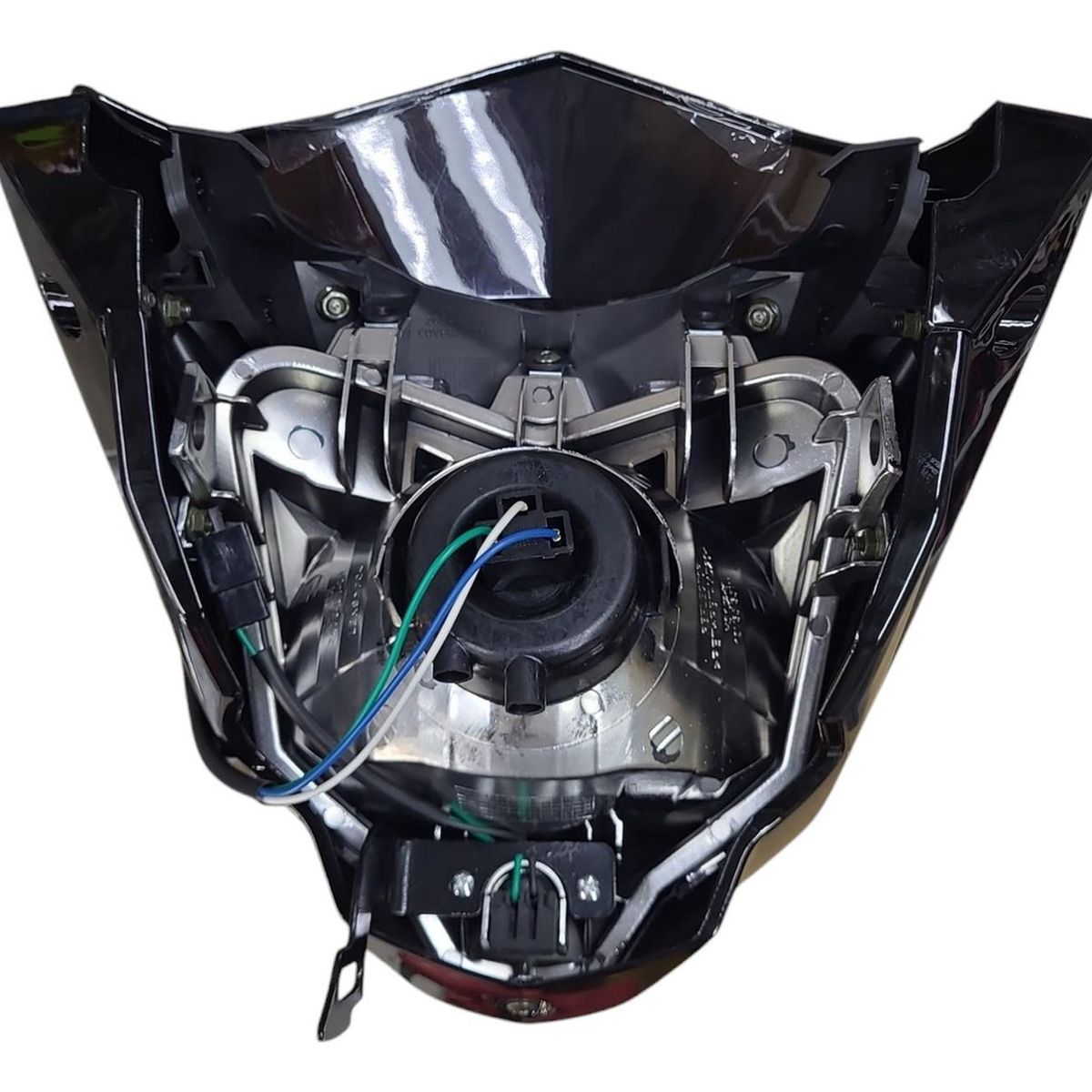 GENERICO - Foco Delantero Completo Moto Yamaha Fzn 150 20 negro