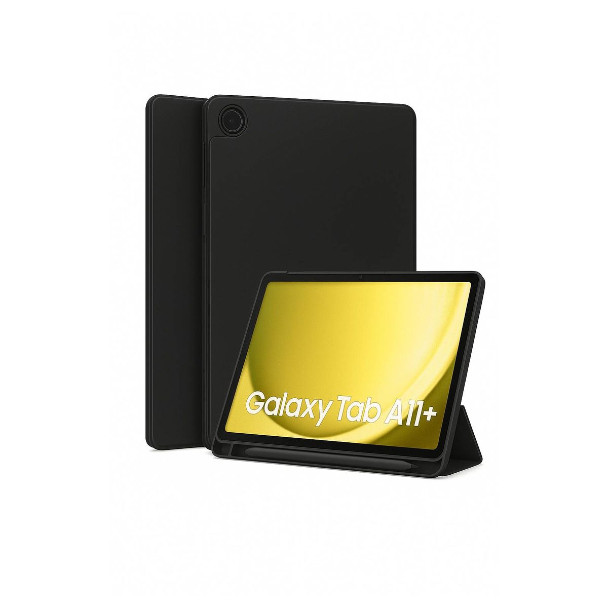 GENERICO - Funda Con Ranura Smart Cover Para Samsung A11+ Plus Negro