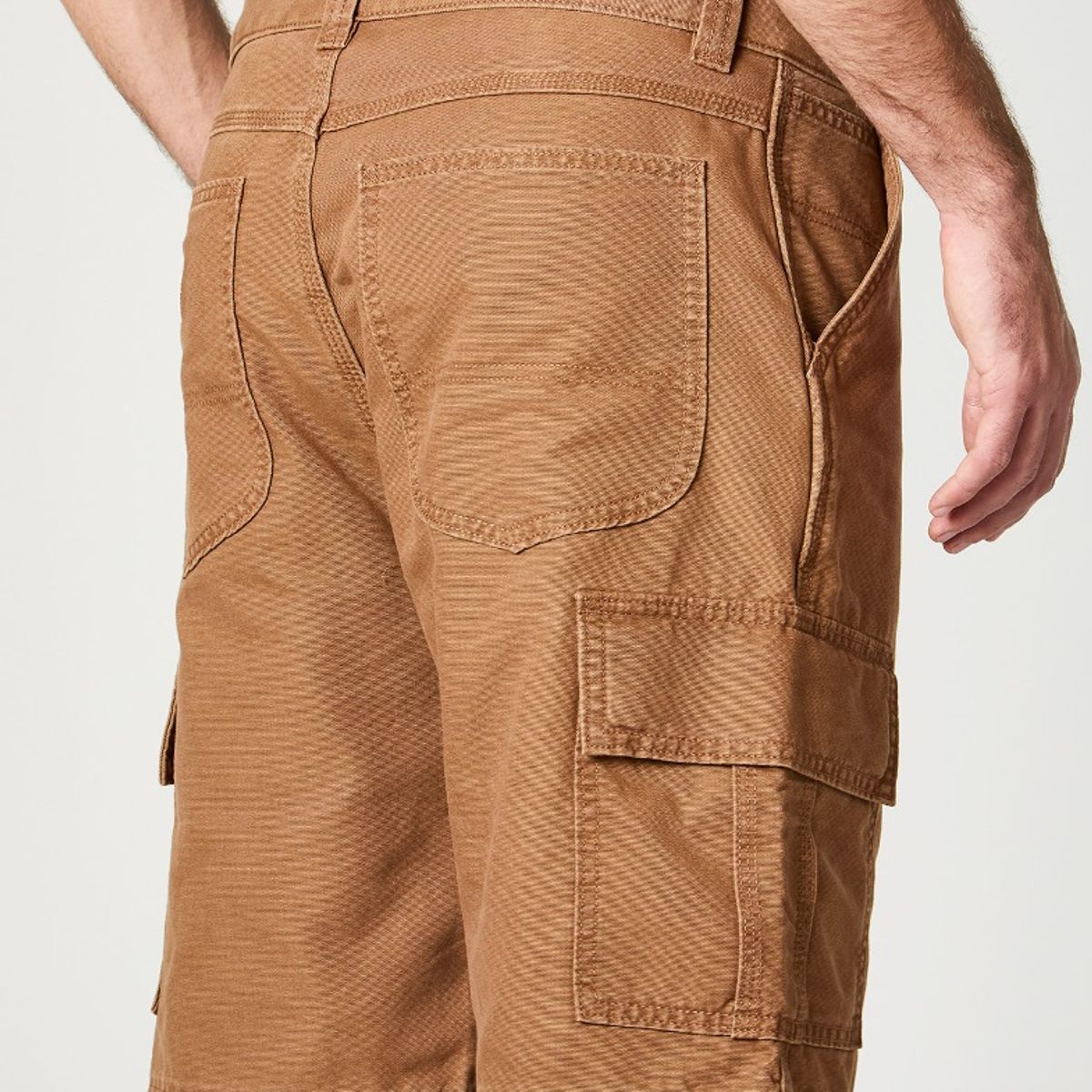 LEE - Short Hombre Cargo Canvas Terracota