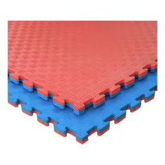 GENERICO - Piso Tatami Goma Eva Alfombra 1mt X 1mt X 2,5 Cm Rojo Azul