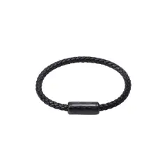 JB JOYAS BARON - Pulsera de cuero Seth Carbon