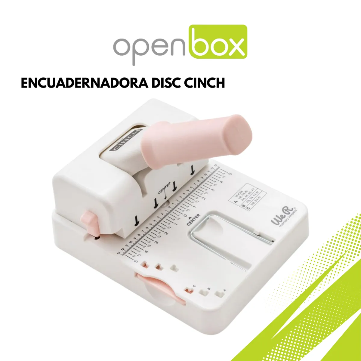 GENERICO - KIT ENCUADERNADORA DISC CINCH OPEN BOX