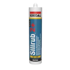 SOUDAL - Silicona Acética Aluminio 280 Ml. Silirub Ac+