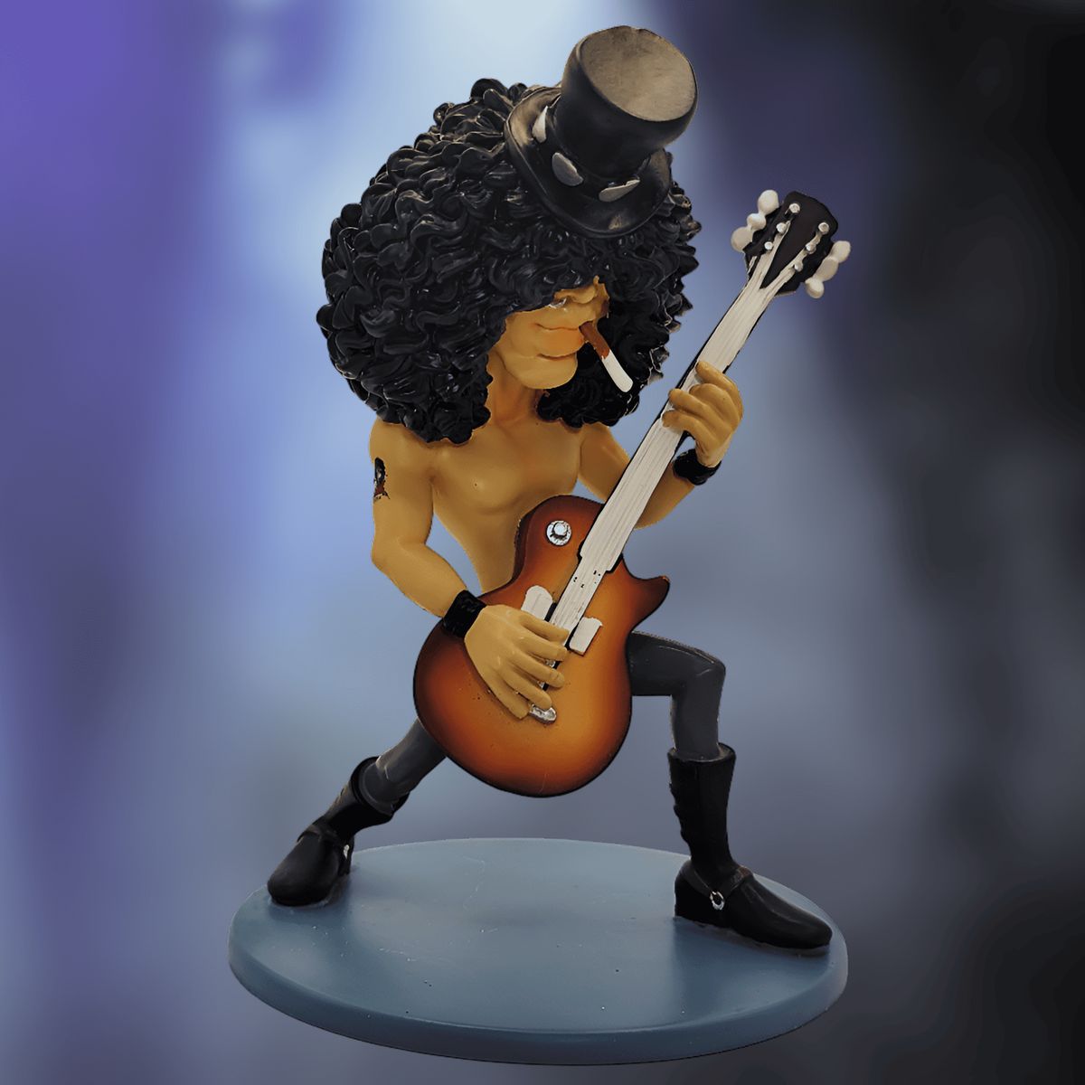 GENERICO - Figura Caricatura de Slash Guns N Roses de 20cm
