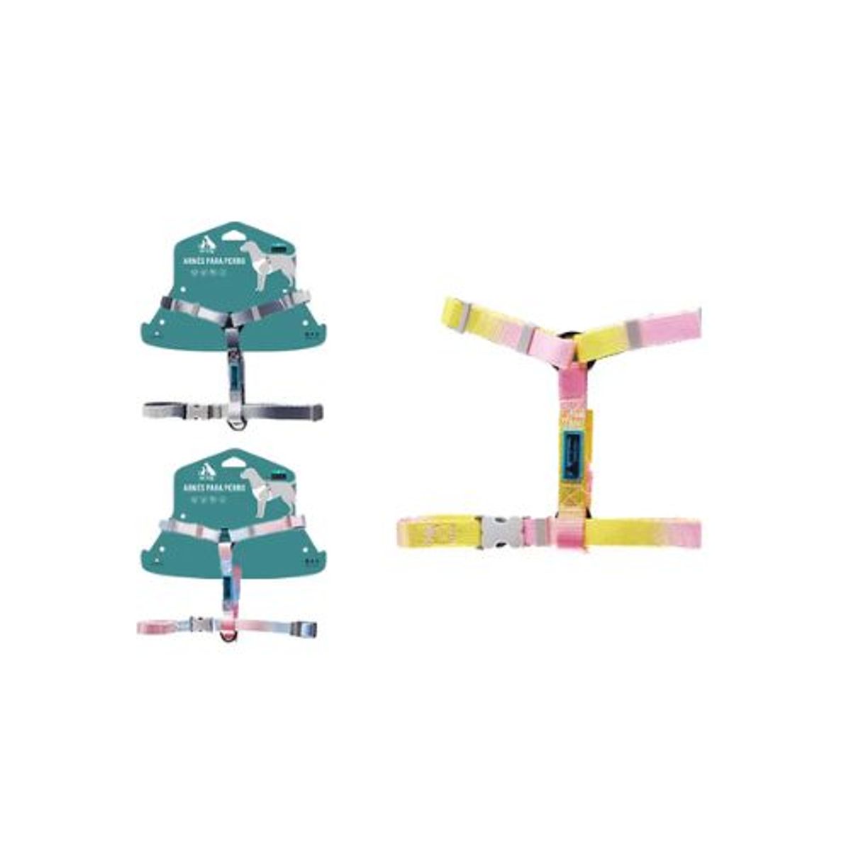 GENERICO - Arnés H harness para mascotas 20cm5070cm Color Amarillo