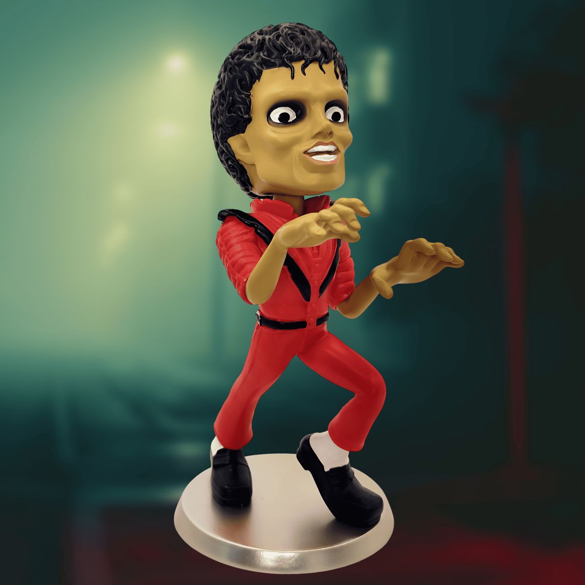 GENERICO - Figura Bobblehead de Michael Jackson Versión Thriller