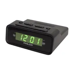 PHILCO - Radio Reloj Despertador PAR1006-GR, Pantalla LED 0.6