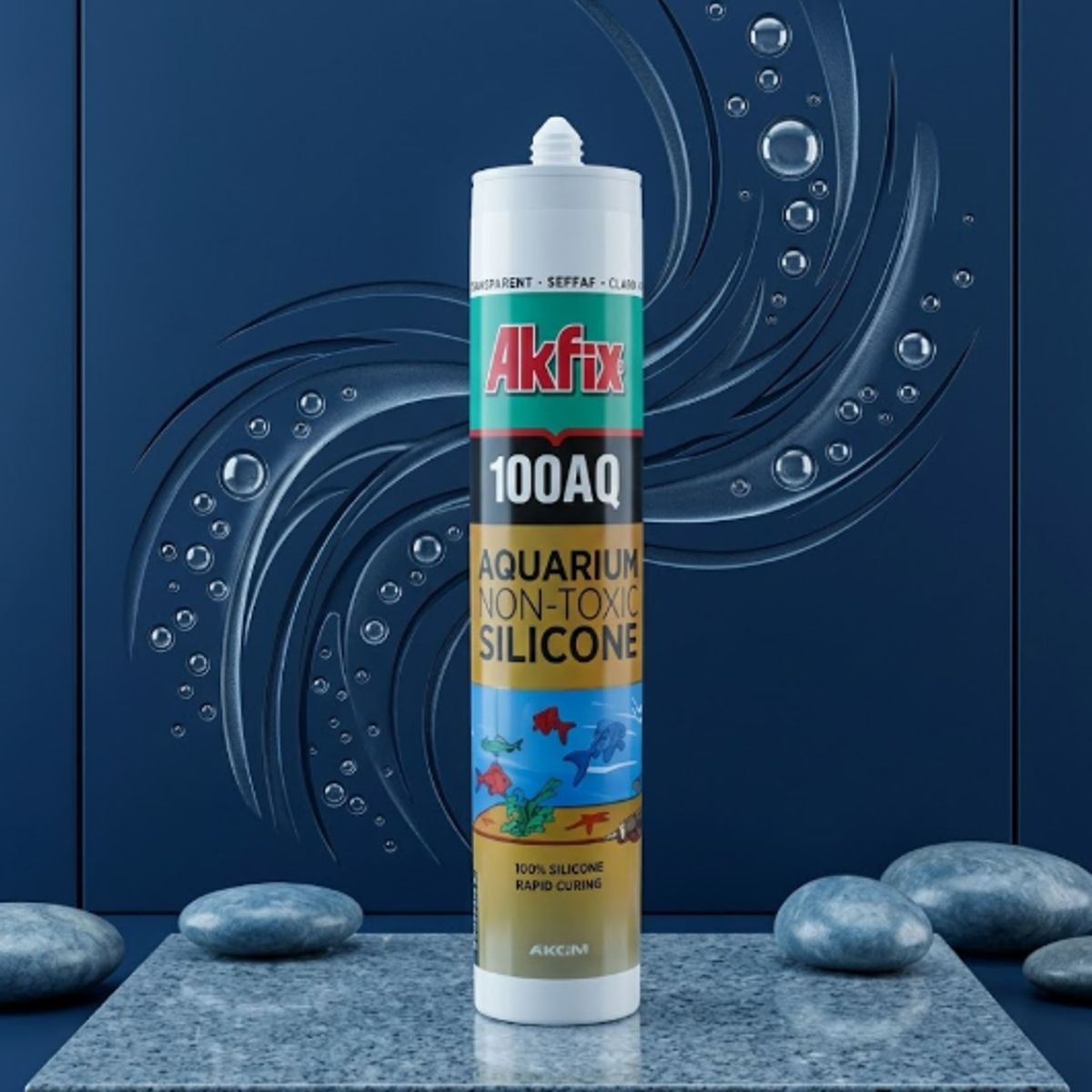AKFIX - Silicona Para Acuarios Transparente 310 Ml. Akfix