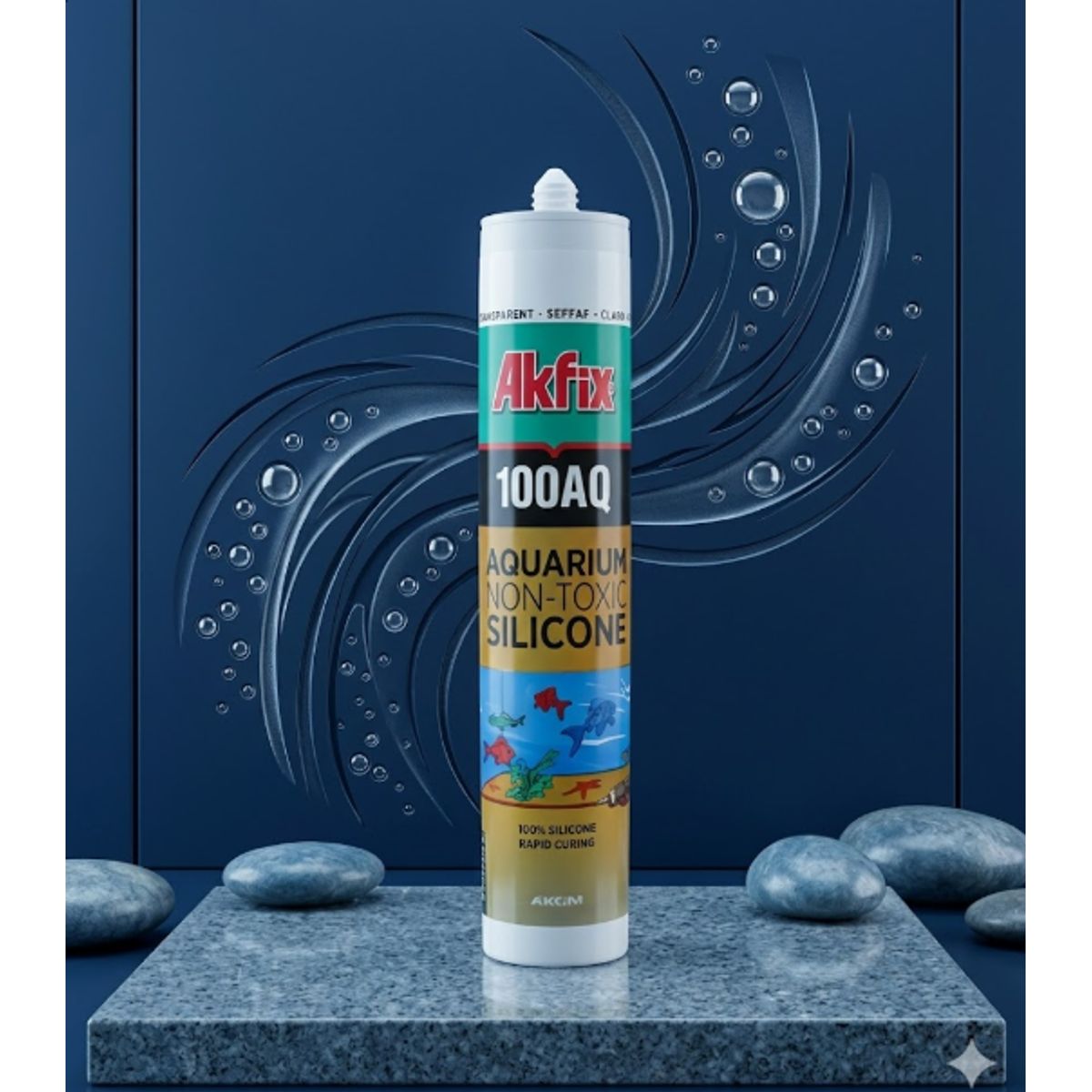 AKFIX - Silicona Para Acuarios Transparente 310 Ml. Akfix