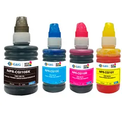 CREA PRINT - Gi-10 Pack 4 Colores Para Canon Con G5010 6010 2010