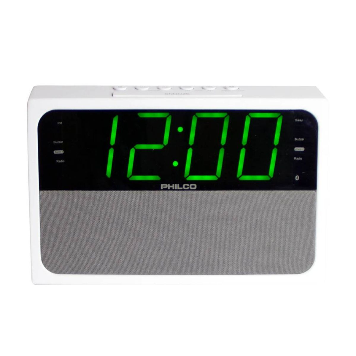 PHILCO - Radio Reloj Dual Philco PAR1018BT-GR Pantalla LED 1.8