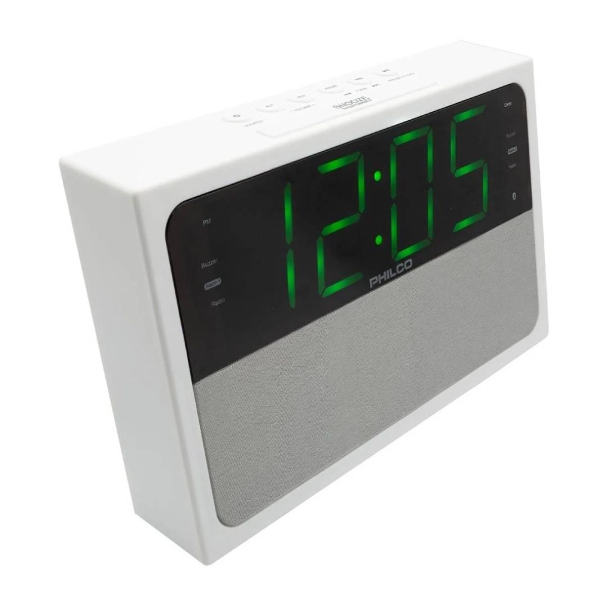 PHILCO - Radio Reloj Dual Philco PAR1018BT-GR Pantalla LED 1.8