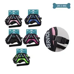 GENERICO - Arnés K9 equipado para mascotas talla XXS 2-4kg Color Morado