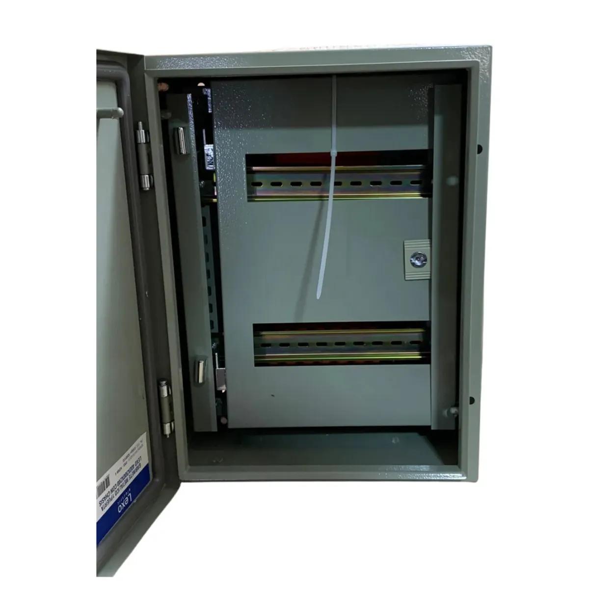 LEXO - Gabinete Tablero Metalico 400x300x200mm C/Chasis 24Mod IP65 Ral 7032