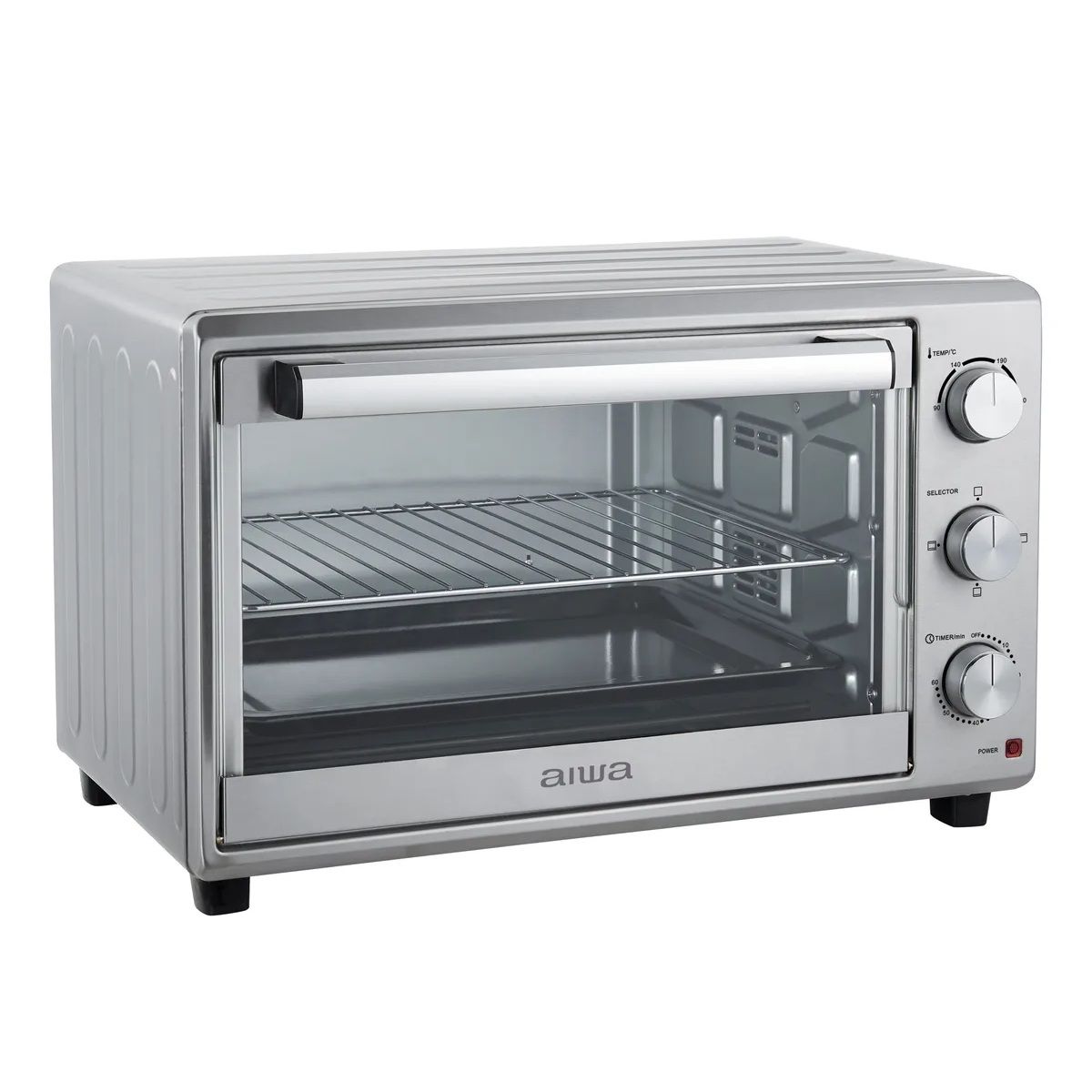 AIWA - Horno Eléctrico Aiwa 60 Litros 2200w Aw-ok60 Plateado