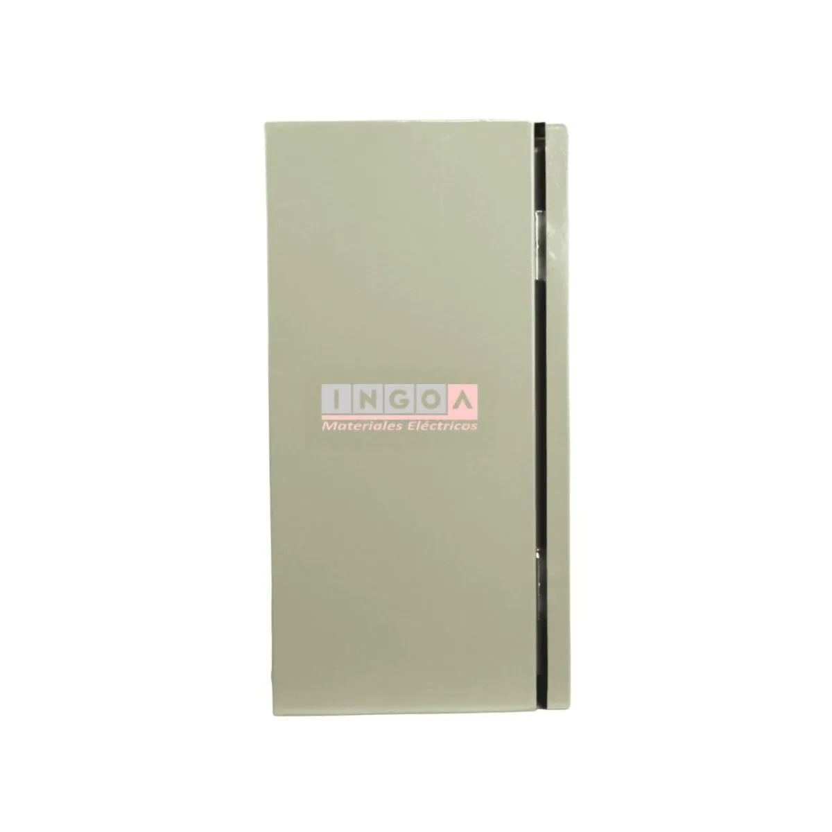 GENERICO - GABINETE TABLERO METALICO 400X300X200MM 1 PUERTA + CHASIS IP65 RAL 7035 – 24MOD.