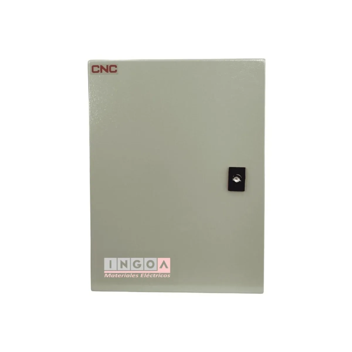GENERICO - GABINETE TABLERO METALICO 400X300X200MM 1 PUERTA + CHASIS IP65 RAL 7035 – 24MOD.