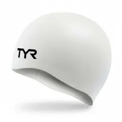 TYR - GORRO NATACION SILICONA BLANCO