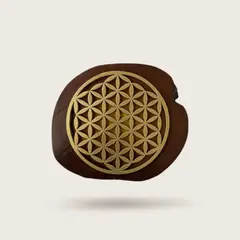 GENERICO - FLOR DE LA VIDA TIERRA EN MADERA