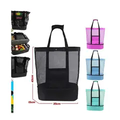 GENERICO - Bolsa Termica Impermeable Playa o Picnic 45x35x15CM Color Verde