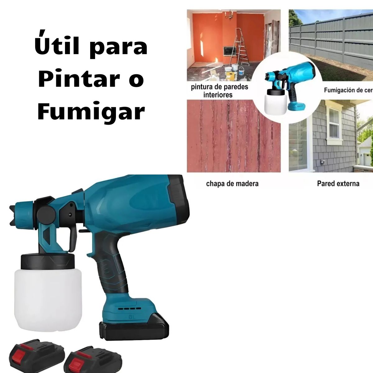 MOVI - Pinta y/o  Fumiga - Pistola Manual Recargable.