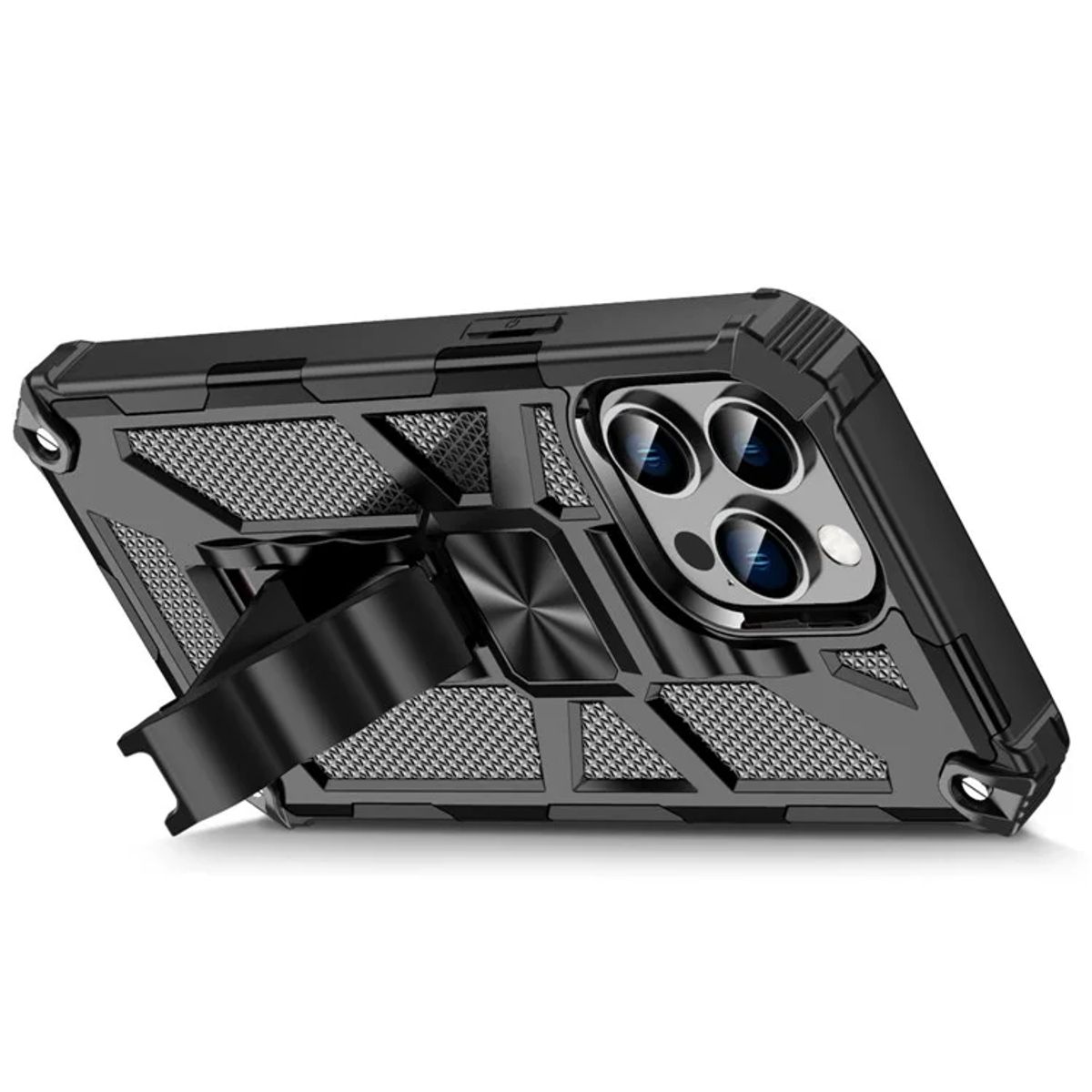 GENERICO - Carcasa para Antigolpe Reforzada para iPhone 15 Pro - Negro