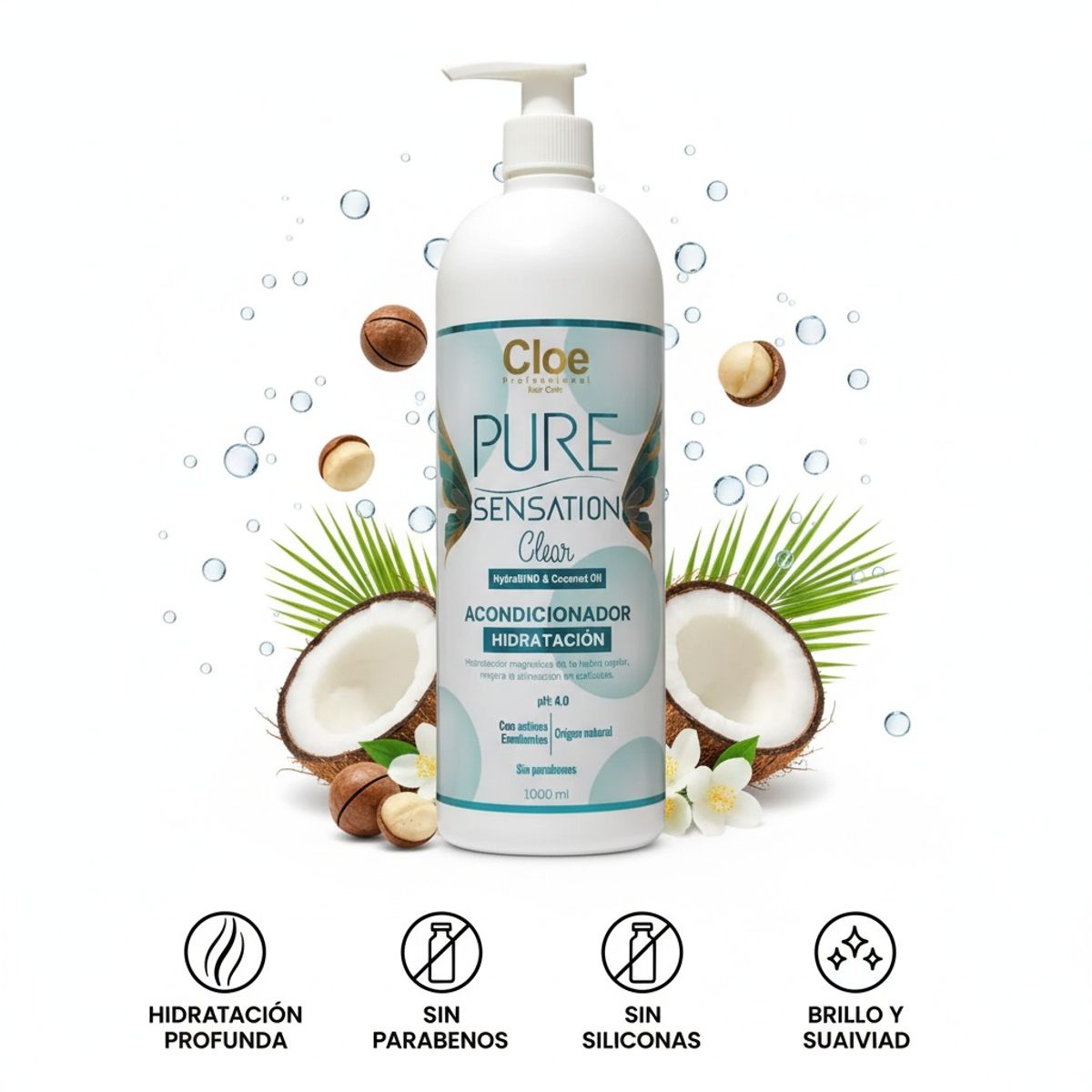 CLOE - Acondicionador Pure Sensation Clear Cloe 1000ML