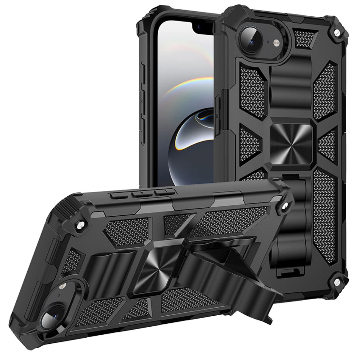 GENERICO - Carcasa para Antigolpe Reforzada para iPhone 16E - Negro