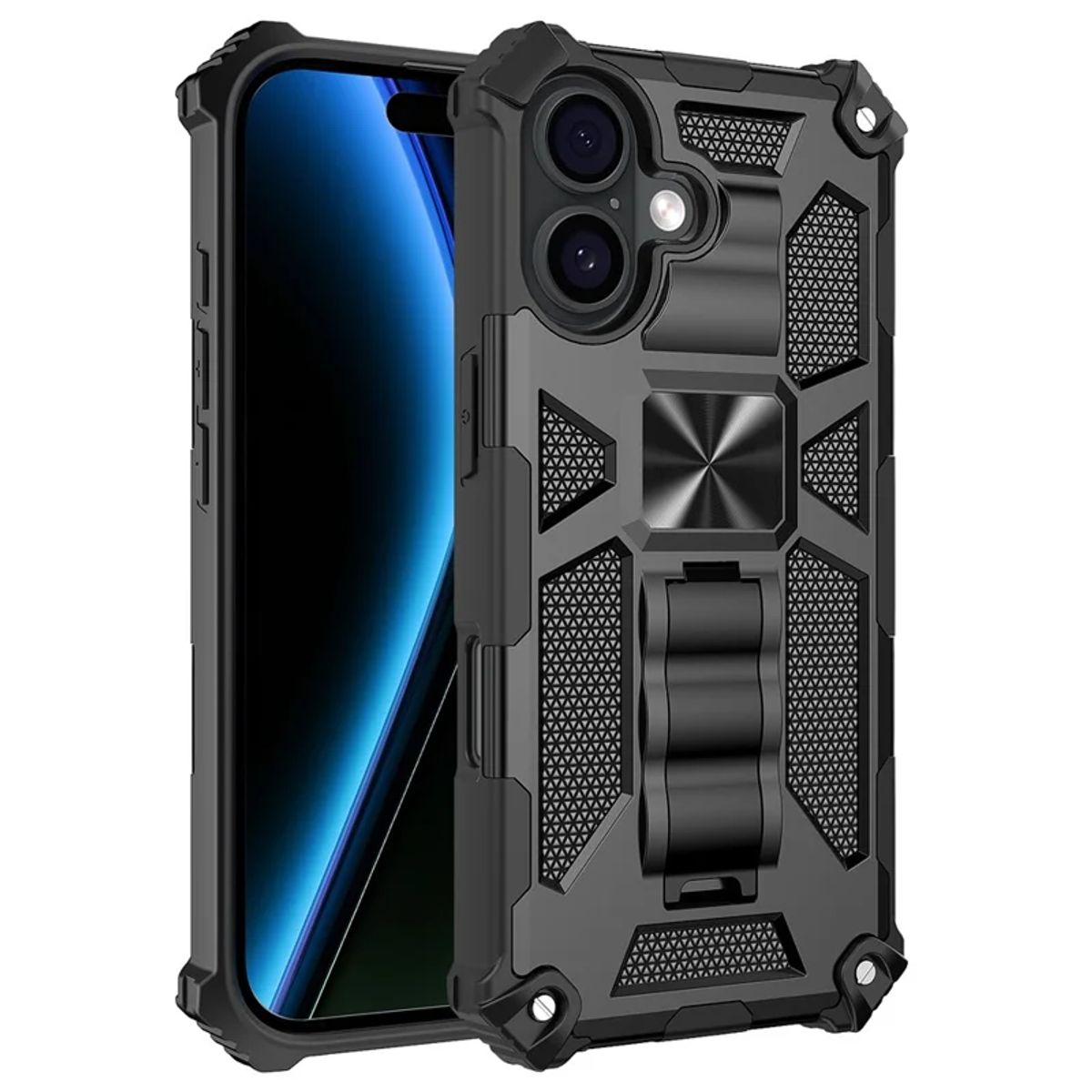 GENERICO - Carcasa para Antigolpe Reforzada para iPhone 17 - Negro