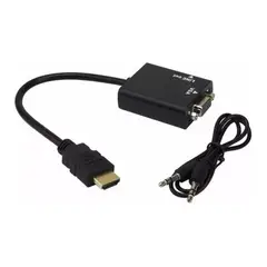 IMPORTCLICK - Adaptador Cable Conversión HDMI VGA Audio HD