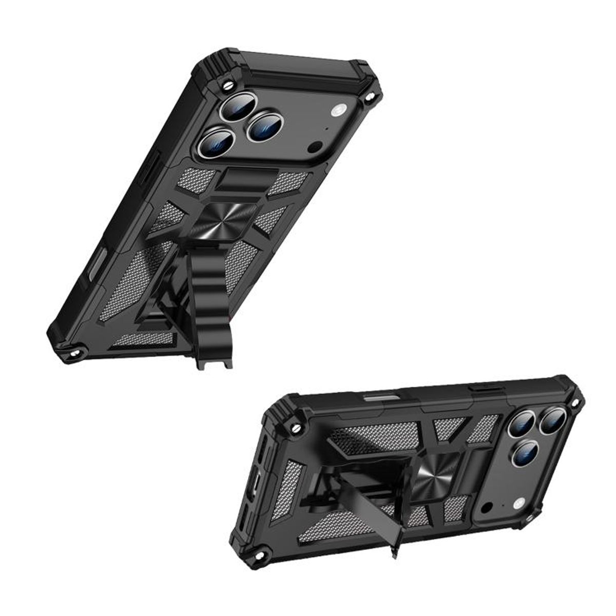 GENERICO - Carcasa para Antigolpe Reforzada para iPhone 17 Pro Max - Negro