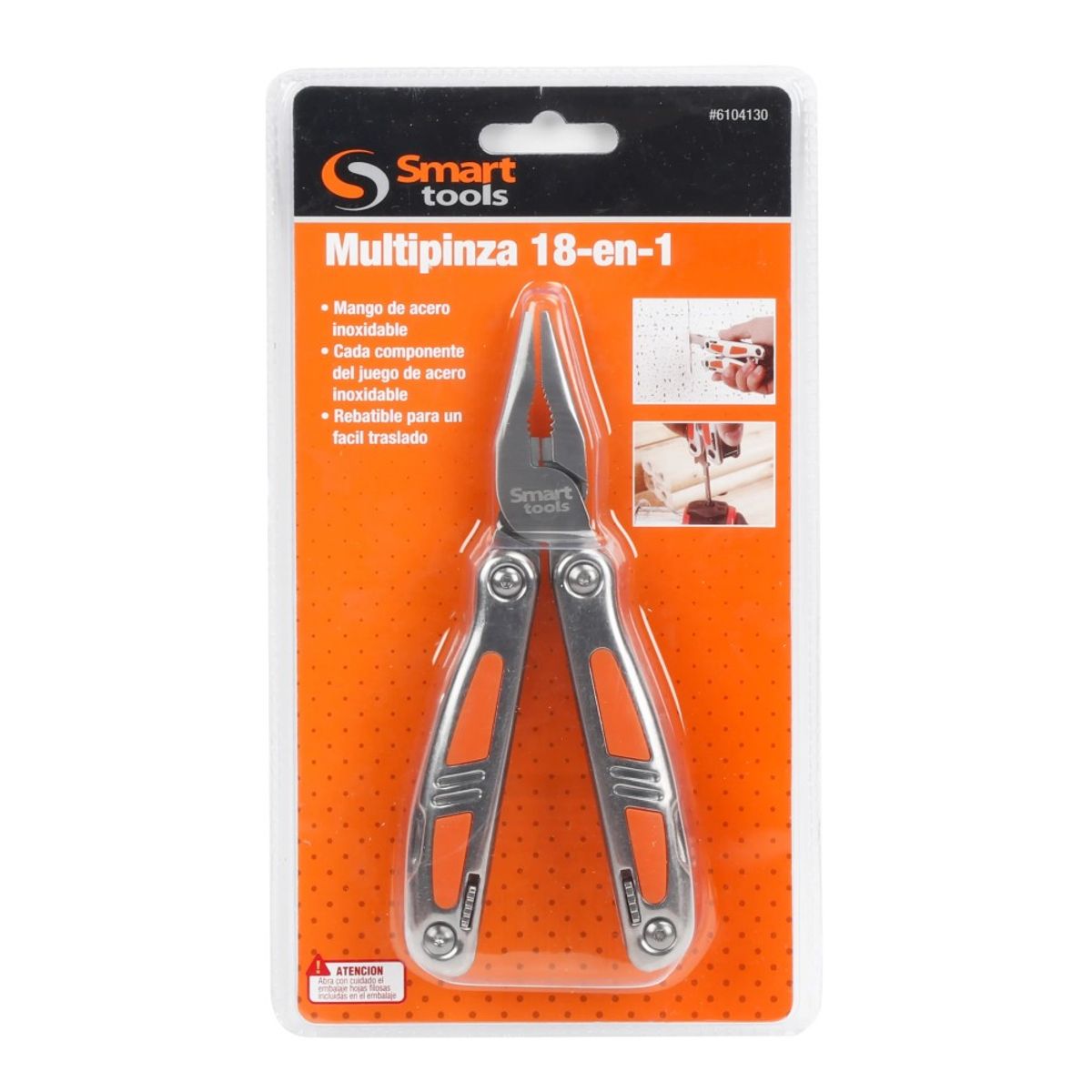 SMART - ALICATE MULTIPROPOSITO 18 EN 1 AC INOX SMART