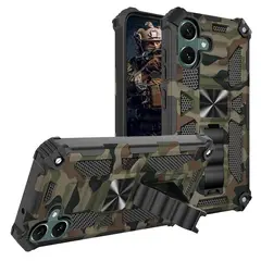 GENERICO - Carcasa para Samsung A07 Antigolpe Reforzada - Verde Camuflaje