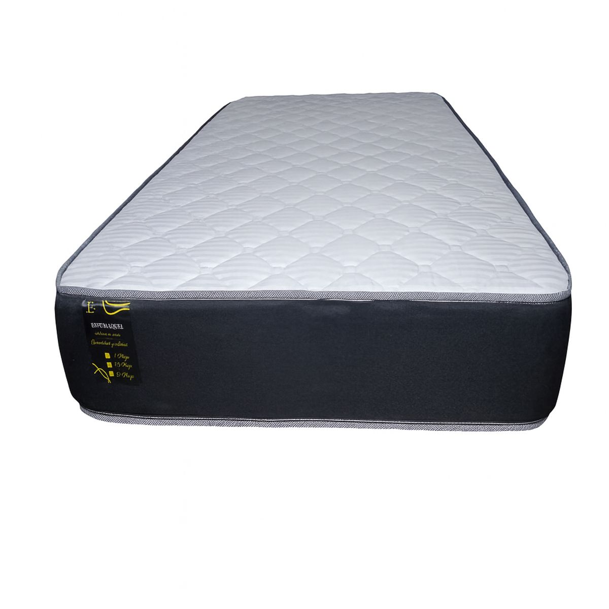 GENERICO - Colchón 1.5 Plaza Resorte Espumaquel