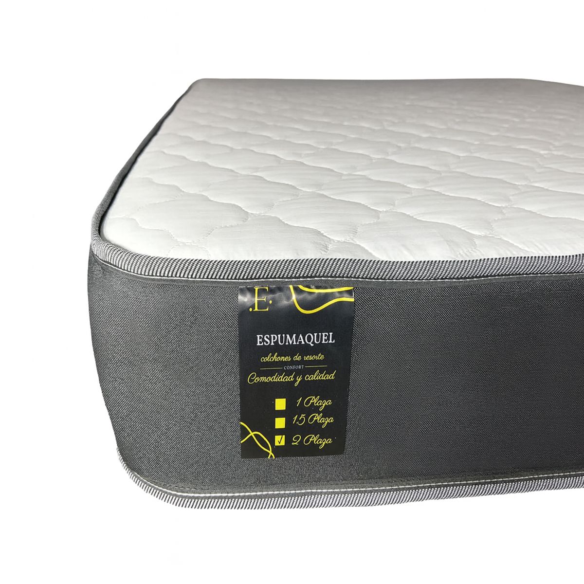 GENERICO - Colchón 1.5 Plaza Resorte Espumaquel