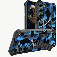 GENERICO - Carcasa para Samsung A36 5G Antigolpe Reforzada - Azul Camuflaje