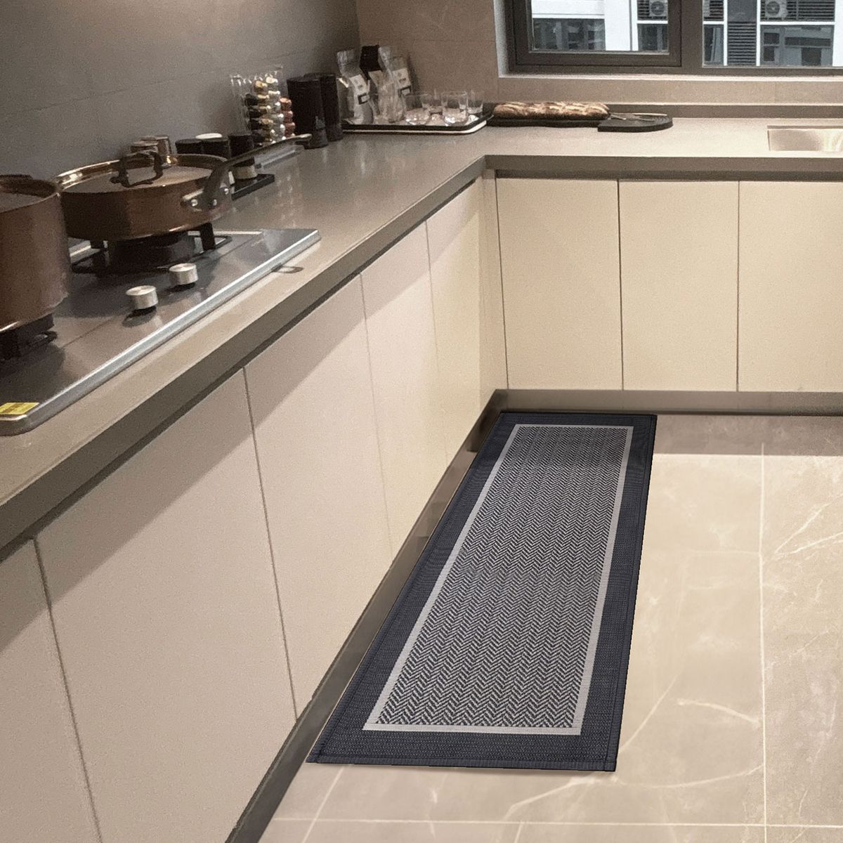 DIB - Limpiapiés Kitchen Jacquard  50X120 49 Black