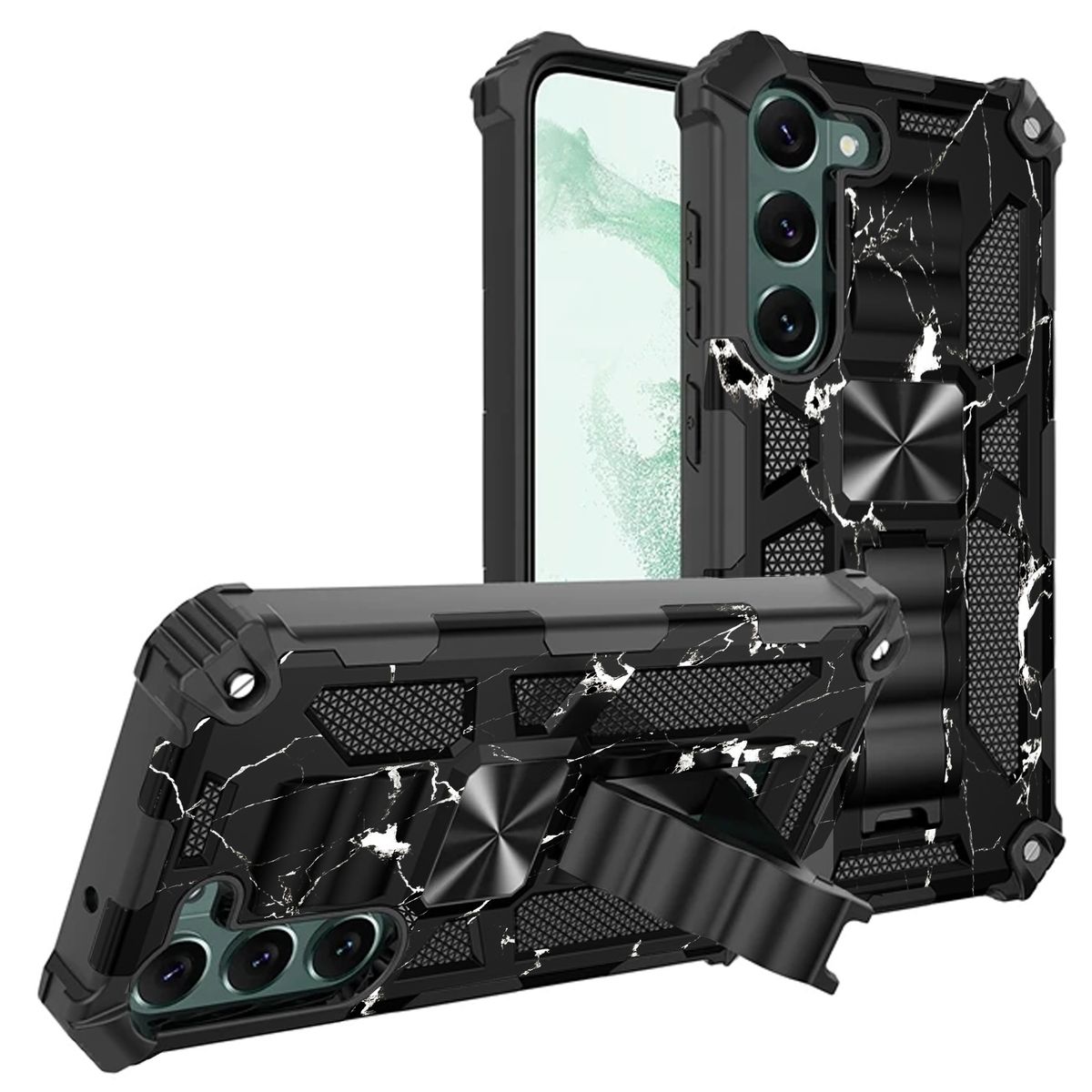 GENERICO - Carcasa para Samsung A36 5G Antigolpe Reforzada - Negro Camuflaje