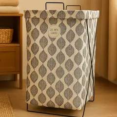 GENERICO - Cesta Canasto para ropa sucia Plegable Hoja