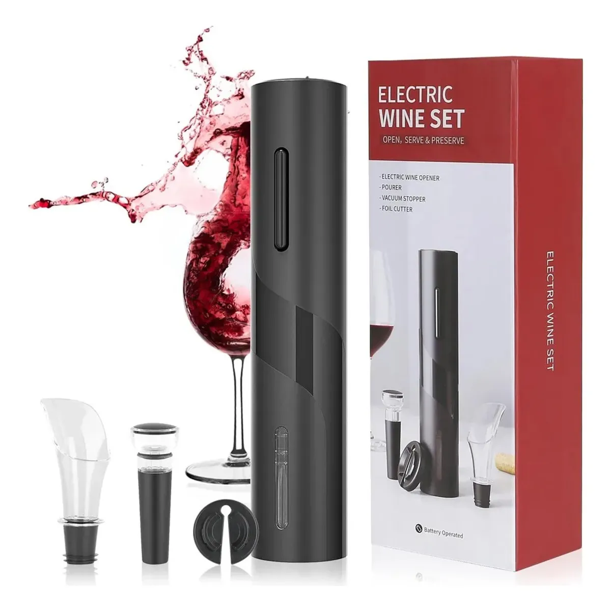 GENERICO - Abridor De Vino Eléctrico Inalámbrico