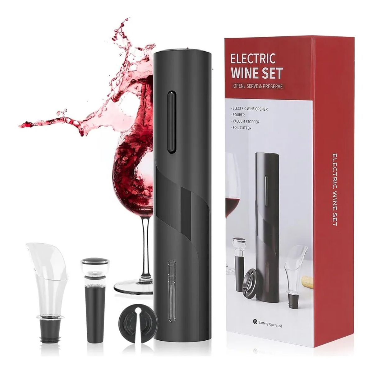 GENERICO - Abridor De Vino Eléctrico Inalámbrico