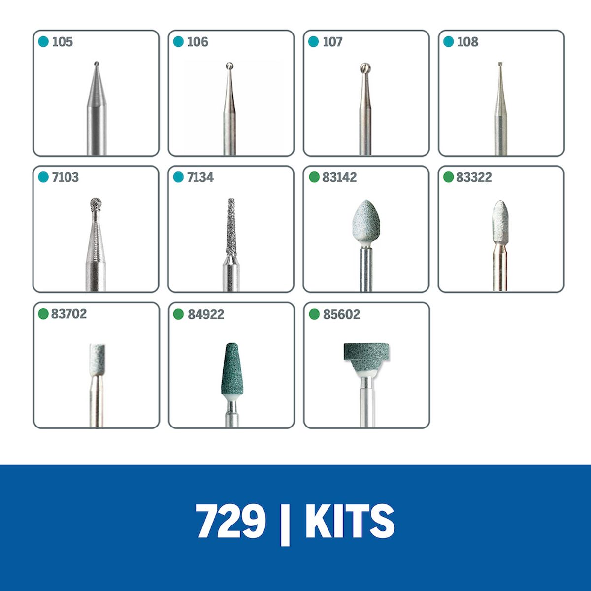 DREMEL - Set/kit de accesorios 11 piezas