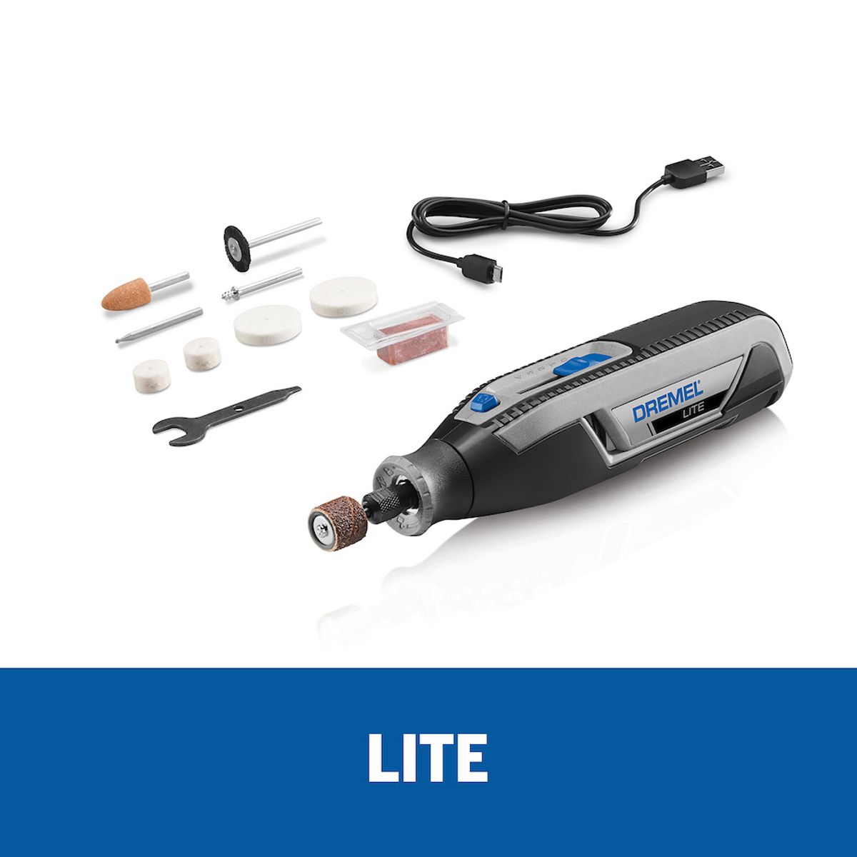 DREMEL - Dremel lite inalambrico bat de litio con 10 acc