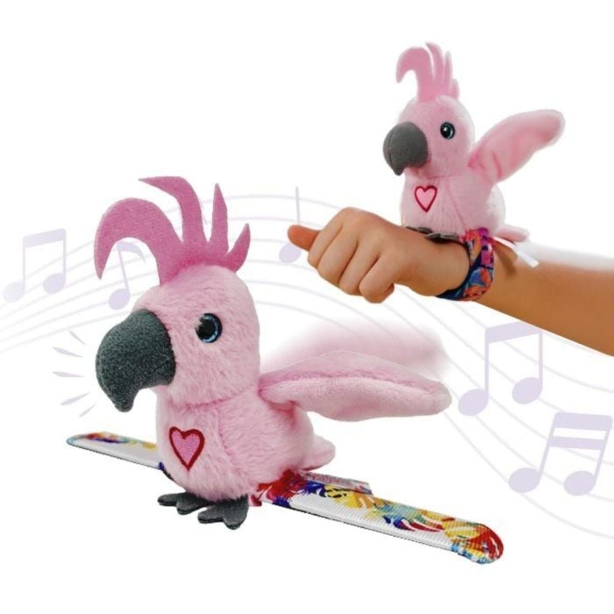 HAPPY YAPPERS - Peluche Repite Canta Aletea Happy Yappers Cacatua