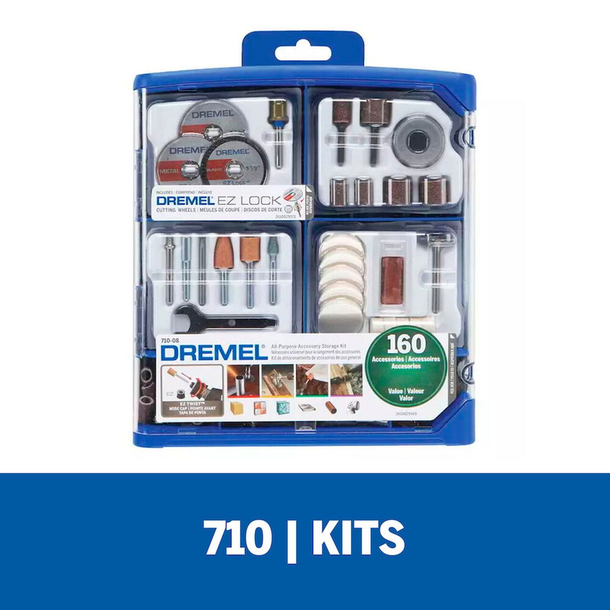 DREMEL - Set/kit de accesorios 160 piezas