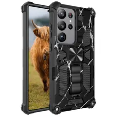 GENERICO - Carcasa para Samsung S24 Ultra Antigolpe Reforzada - Negro Camuflaje