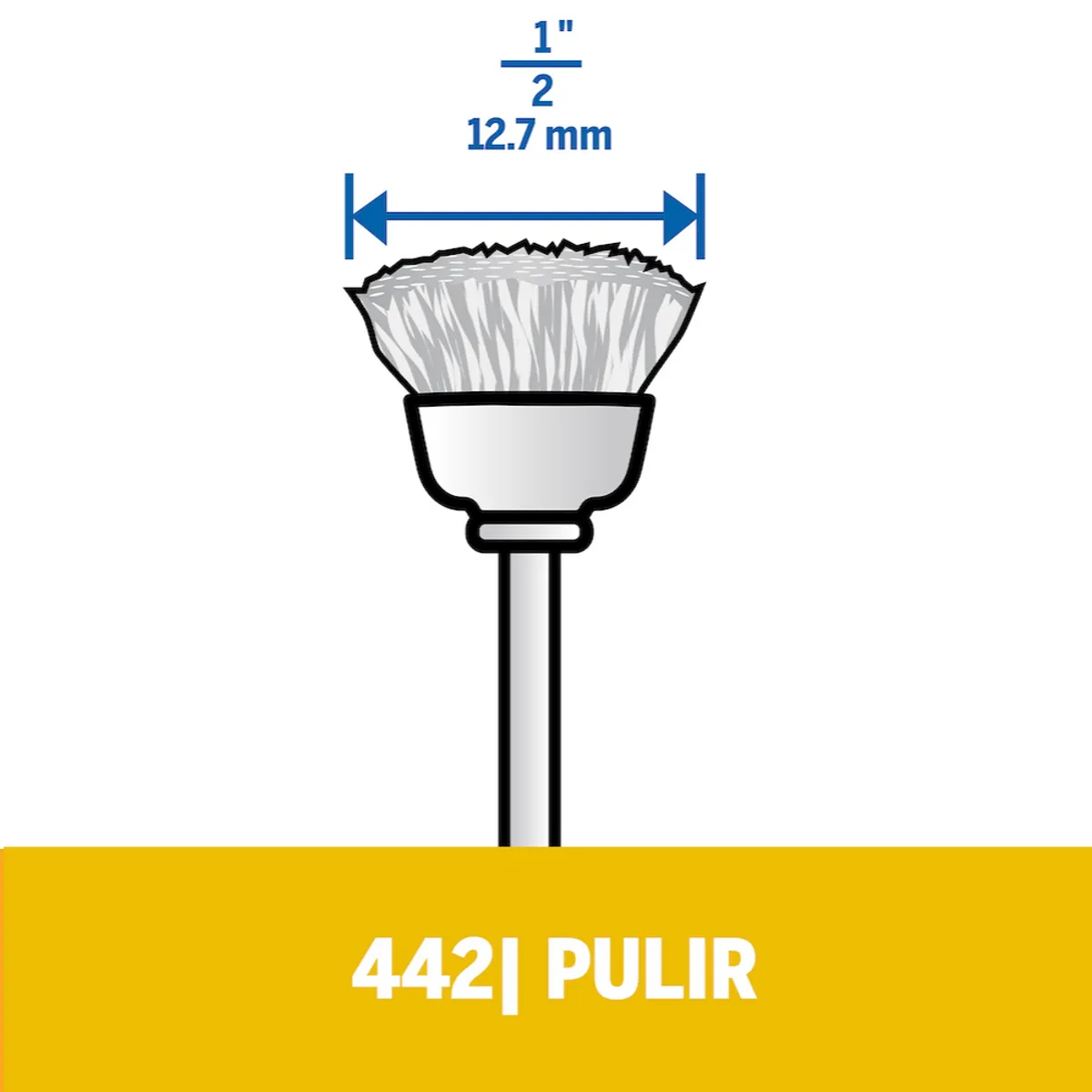 DREMEL - Cepillo de acero carbono de 12,7mm