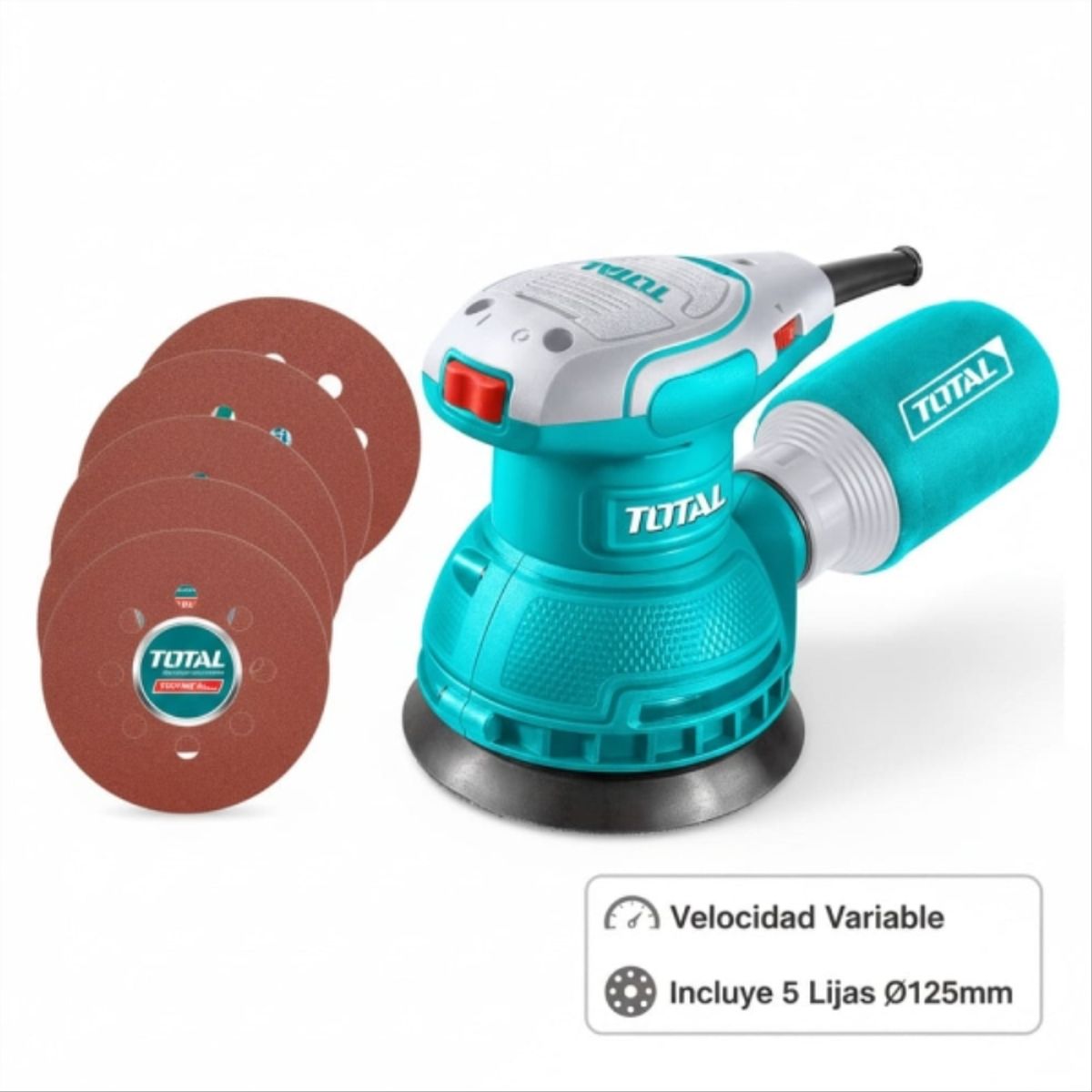 TOTAL - Lijadora excentrica 320w velocidad variable tf2131256-7
