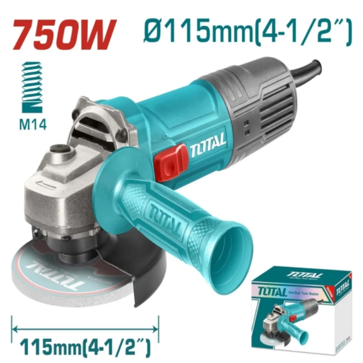 TOTAL - Esmeril angular 4 1/2" 750w tg10711556-7